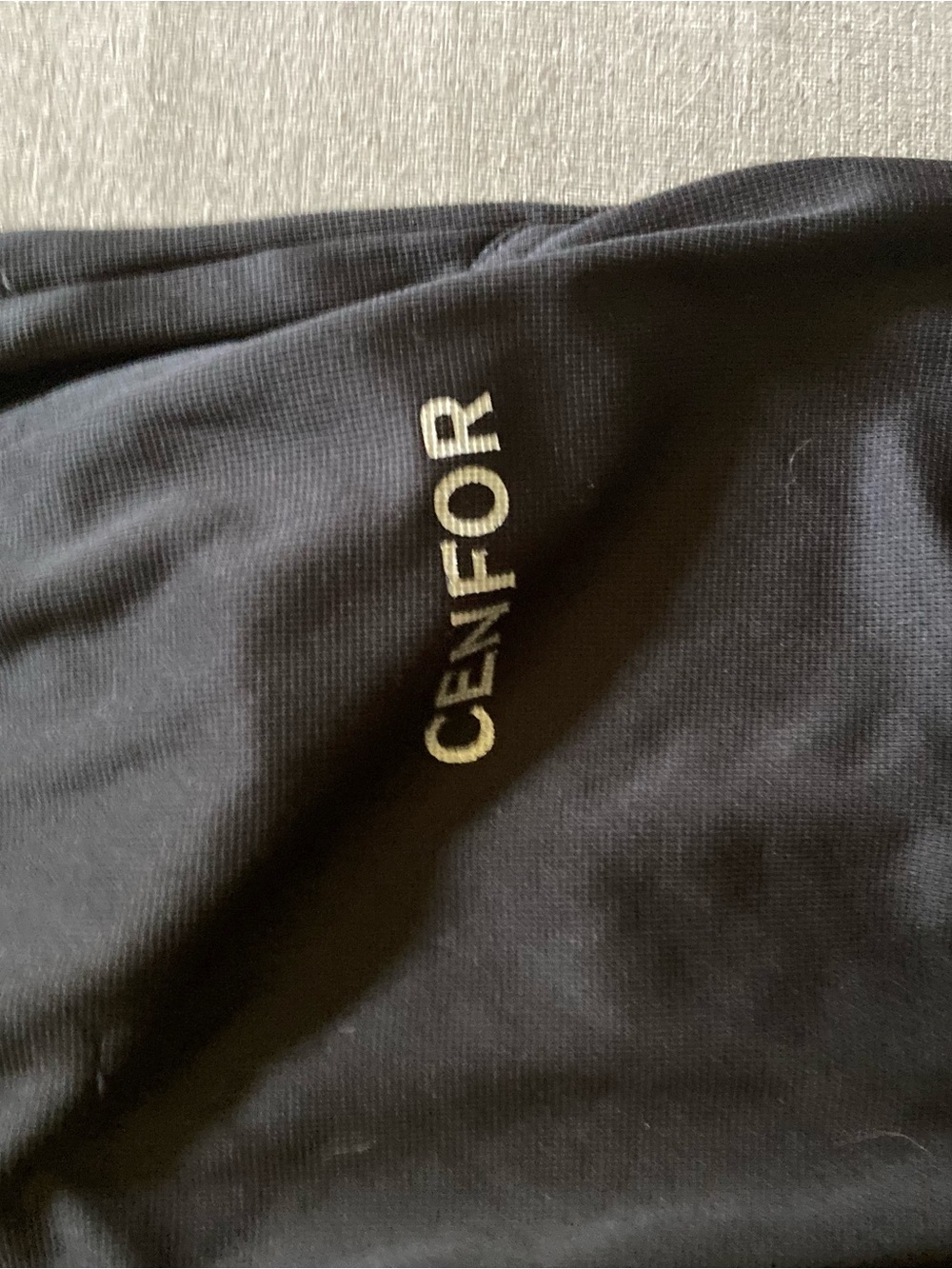 CENFOR Black pants with Subtle Logo
